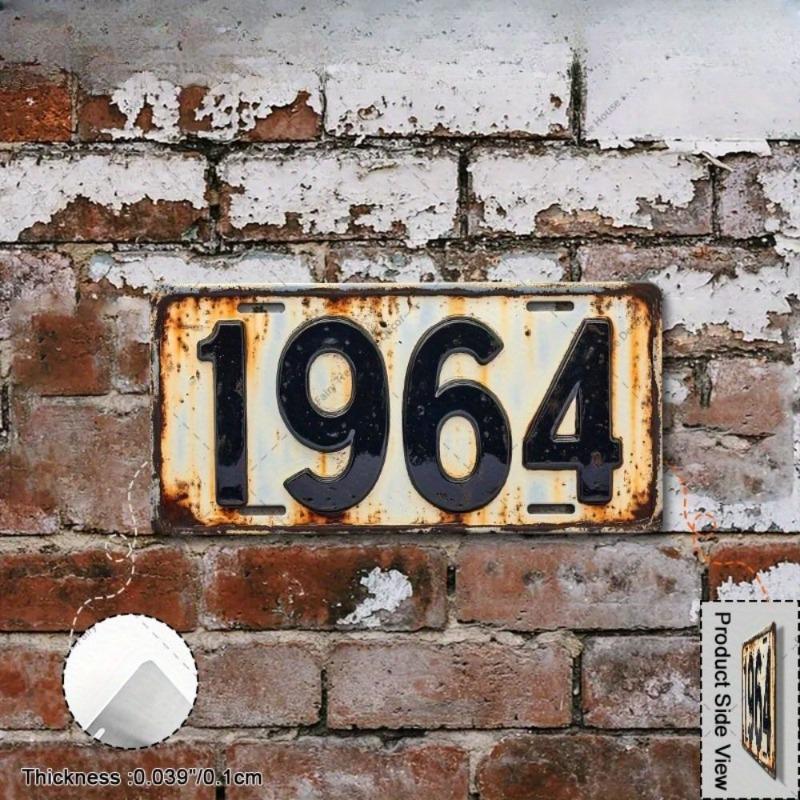 Motorcycle Souvenir License Plate, Metal Auto Wall Decor 15x30cm