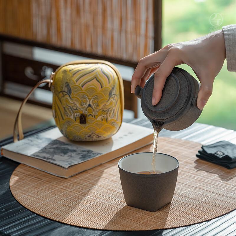 Wanqiantang Portable Ceramic Travel Tea Set - Phoenix Series