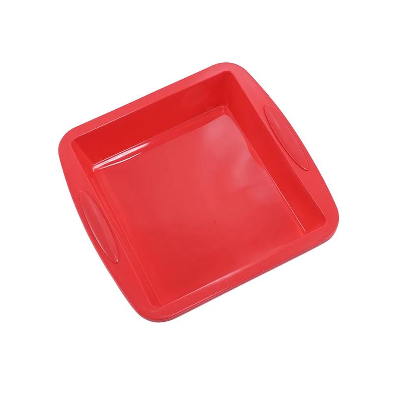 

8 x 8 дюймов Силиконовые квадратные формы для торта Глубокая силиконовая форма для выпечки Angel Food Cheesecake Baking Form Brownie Form BPA Free 0142