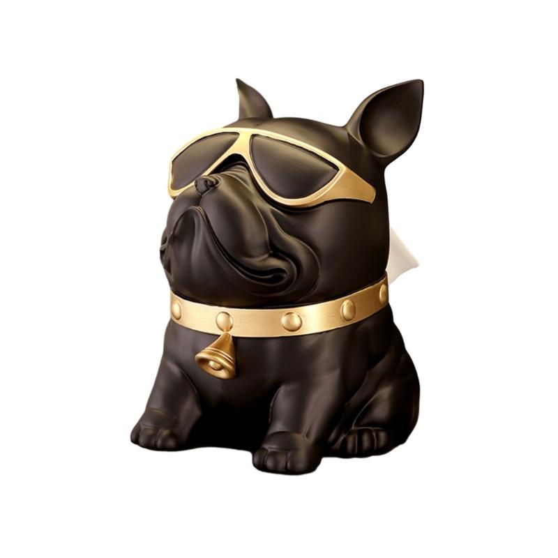 

Stylish Bull Terrier Tissue Holder Fashionable Tissue Box Household Dog Paper Towel Container Household Napkins Holder