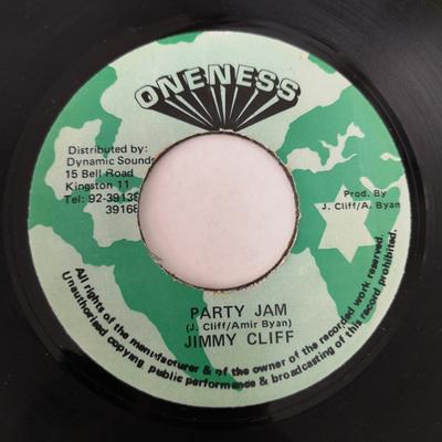 7inch Record JIMMY CLIFF - Party Jam NONE Oneness Jamaica Reggae, Ska & Dub Used