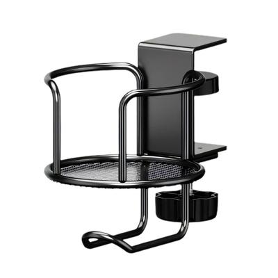 Soporte de Mesa Metálico Práctico para Tazas y Colgador de Bolsos para Botellas de Agua Auriculares en Oficina Habitación de Dormitorio