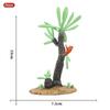 Oenux Prehistoric People Life Scene Human Evolution Wild Sabre-toothed Tiger Mammoth Animals Model Action Figures Collection Toy