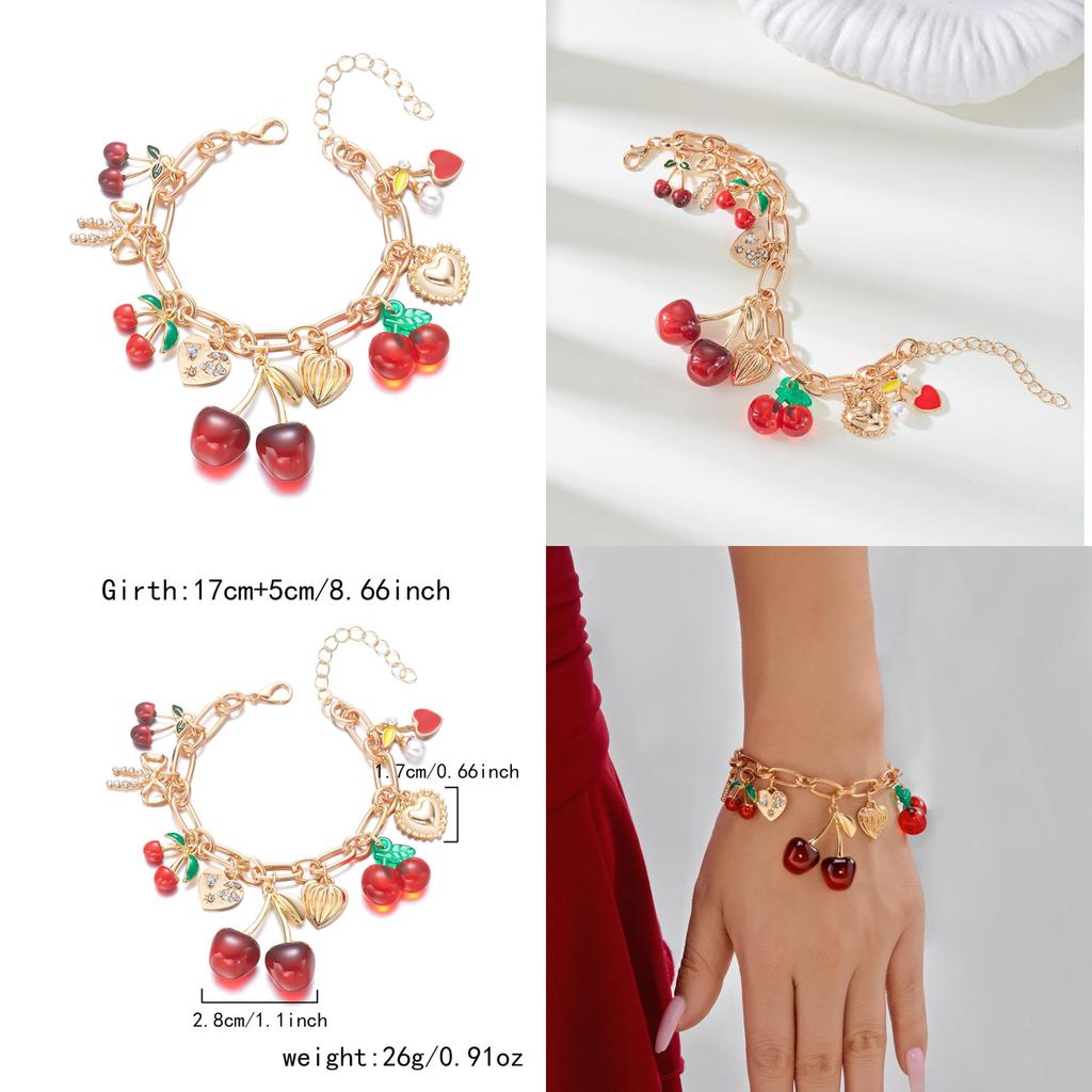 Cherry Blossom Alloy Jewelry With Butterfly Bow Pendant Accessory