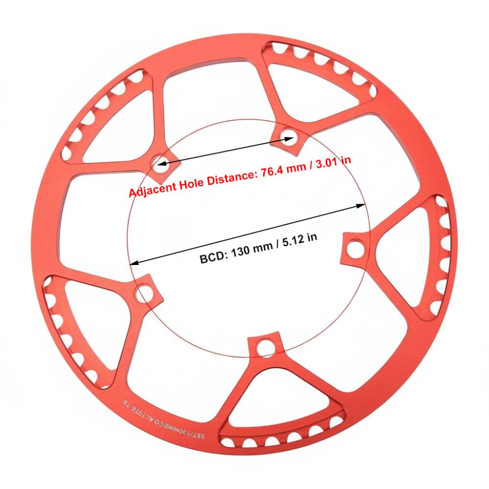 Aluminum Alloy Bike Chainring 130mm BCD Bike Chainwheel Folding Bike Chainring  Bicycle Setup