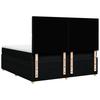 Box Spring Bed with Mattress Black 180 X 200 Cm Fabric