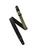 Basiner DURA STRAP VITALGRIP Guitar Strap with Strap Elastic and Mini Pick Pocket Lock, High-Density Webbing, (VG Black/Olive)