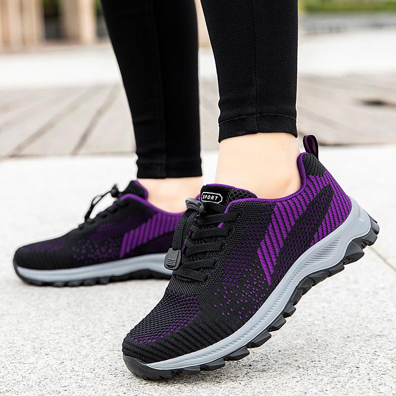 Men's sports shoes medium and old men's and women's casual breathable mesh shoes outdoor mountaineering travel walking shoes