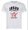 Jesus Is Coming T Shirt 1070 Retro White Unisex Graphic Tee