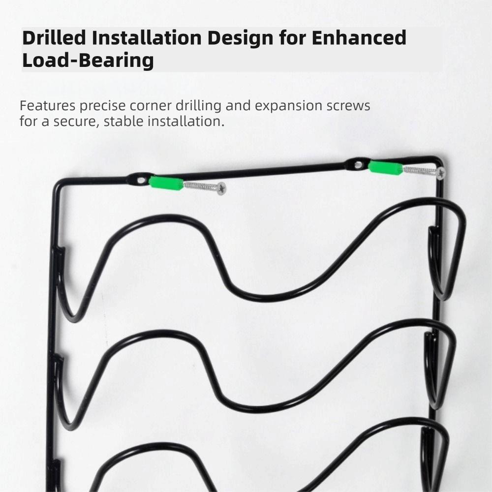 Multi-Layer Pot Lid Storage Rack Wall Hanging Iron Pan Cover Storage Holder Space Saving Rustproof Cutting Board Storage Shelf