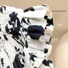Women's Floral Flutter Sleeve Cotton Blouse
