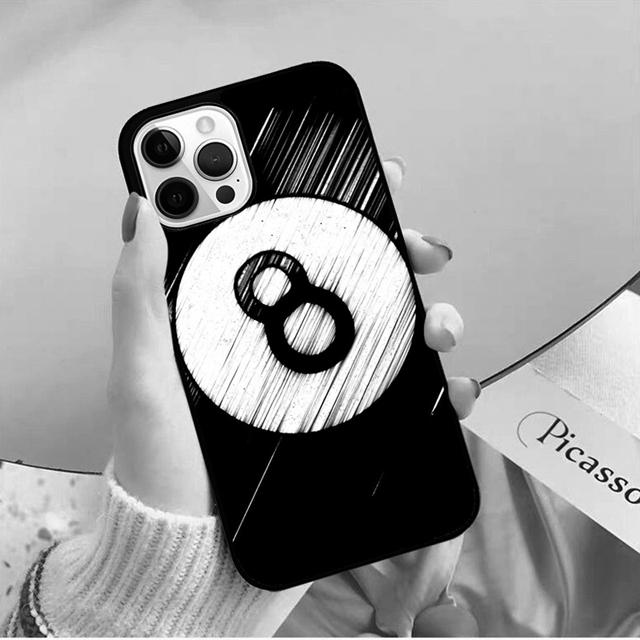 Billiards Eight Ball Phone Case Back Cover for iPhone 17 Air 16 15 14 13 11 12 Pro Max PlusS Shell Coque