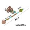 DIY Baby Personalized Name Leaf Pacifier Clips Holder Chain Teething Toys Gifts Wooden Ring Anti-drop Chains Babies