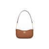 New MICHAEL KORS Leather Crescent Bag Shoulder Bag Small Size Women's Leather Brown/Milk White/Green 35S4G9GU5L