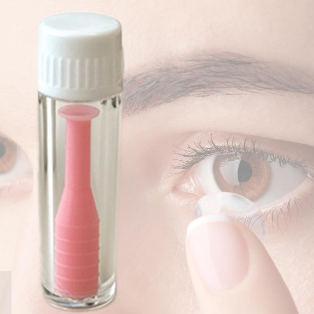 Sugekopp Kontaktlinsefjerner med Beskyttelsesetui Verktøy for Fjerning av Stive RGP-linser Sklisikkert grep