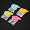 Kitchen Gadget for Vegetables Stainless Steel Potato Cutter, Wavy Blade French Fry Slicer, Manual Durable Food Slicer Tool Energy Saving Chopper