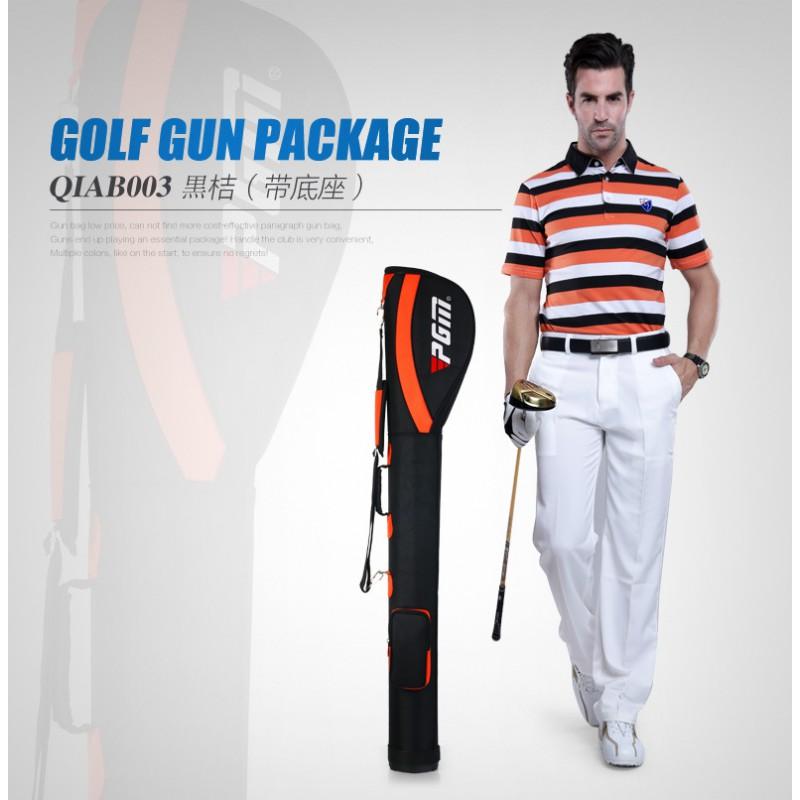 PGM Golf Club Bag 7-10 Clubs Foldable Nylon Stand With Ball Compartment Practice Range Outdoor Use