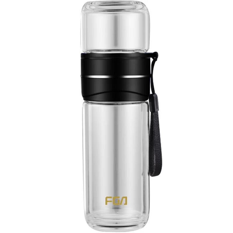 FGA Borosilicate Glass Portable Tea Infuser Bottle