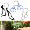 Stainless Steel Pocket Wire Saw Finger Handle Manual Cutting Chain Saw For Camping Hiking Backpacking Emergency Survival Gear