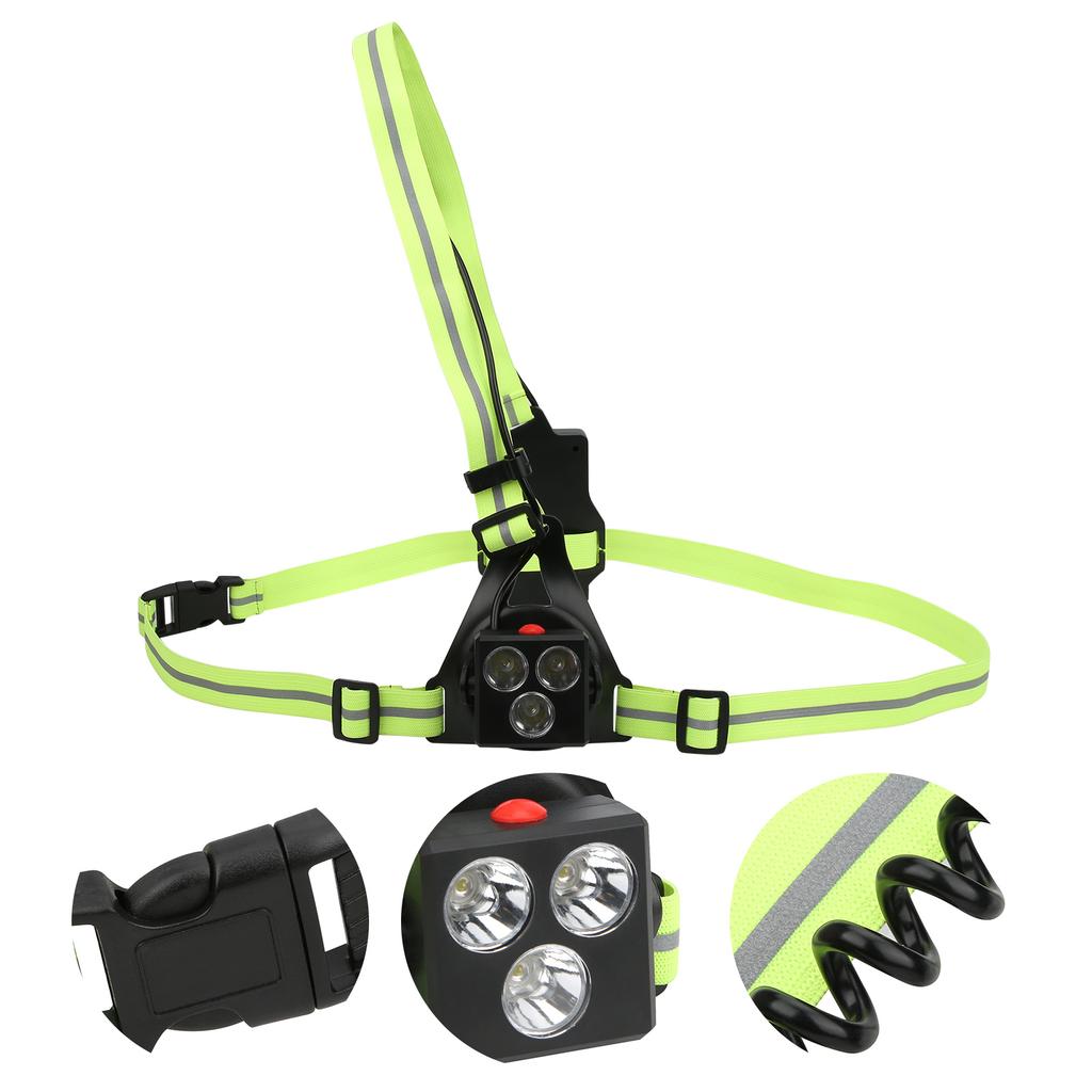 Nachtlauflicht USB Wiederaufladbare Brustwarnlampe LED Jogging Sicherheitslicht