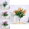Premium 7 Branch Artificial Lily Of The Valley Flowers For Bridal And Party Decor