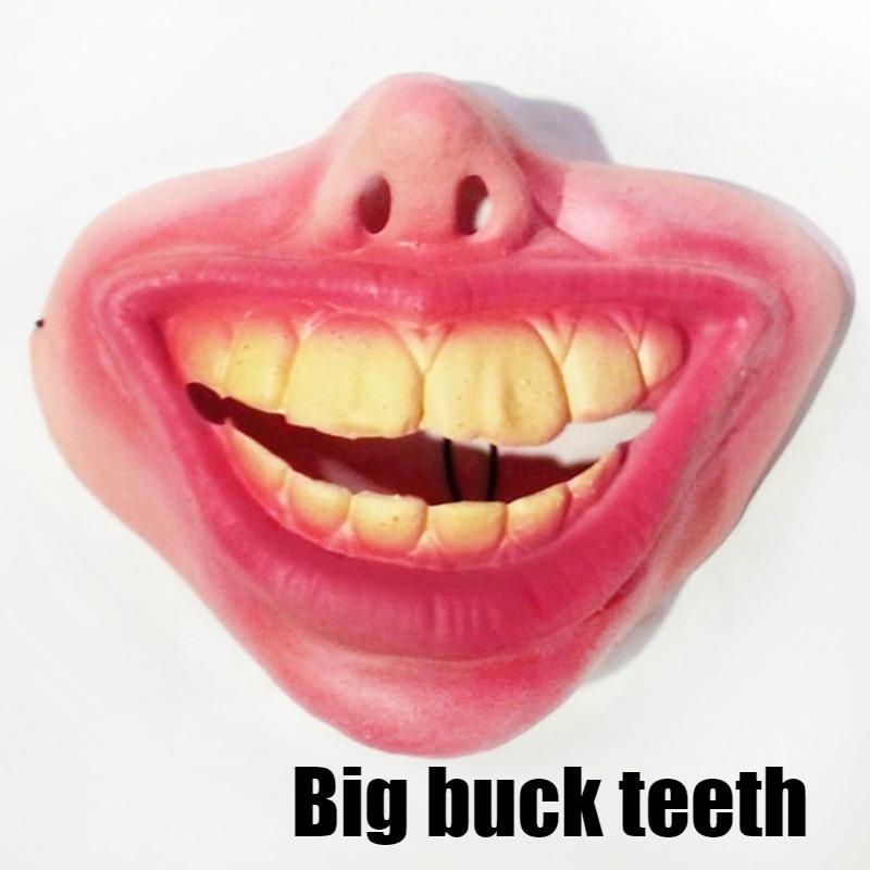 

Funny Dog Mask with Big Laughing Lips,Comical Pet Costume for TikTok Videos,Adjustable Soft Latex Gag Mask for Small Medium Dogs