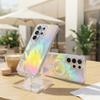 Anwendbar für Samsung s25ultra Federgarn magnetische Handyhülle Farbverlauf s25edge Farbbeschichtung s26 Laser bunt Anti-Drop
