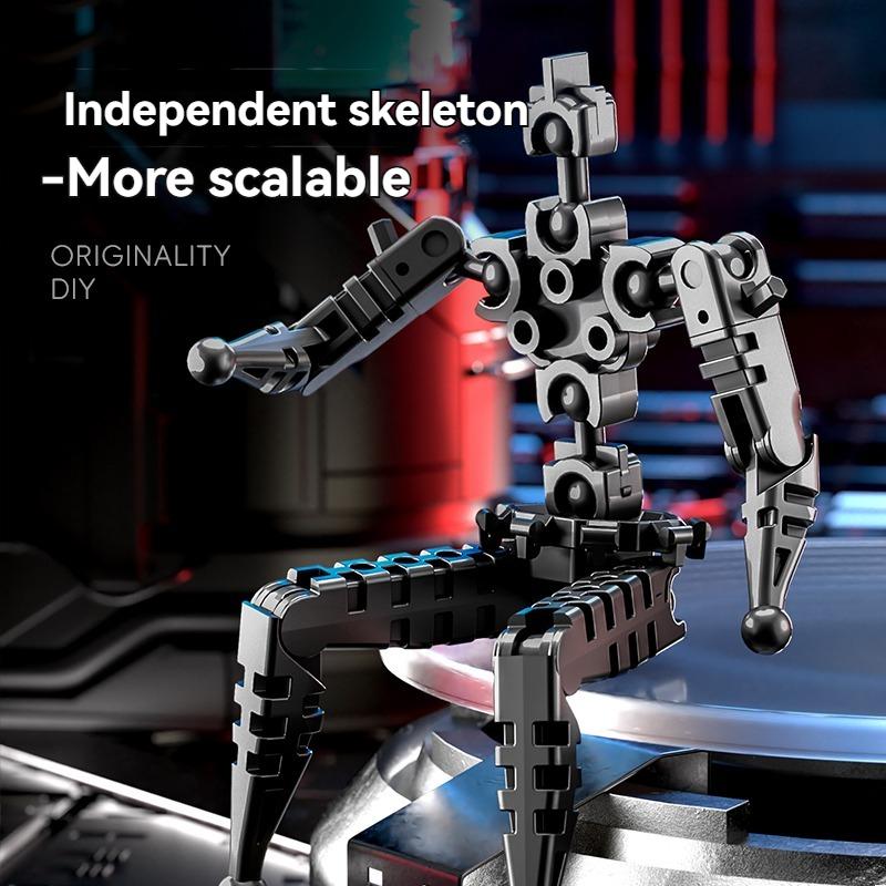 Multiple Styling Blade Warrior Robot Model Lucky Figure Kids Toys Gift Multi Jointed Movable Action Figuras Diy Assemble Toys
