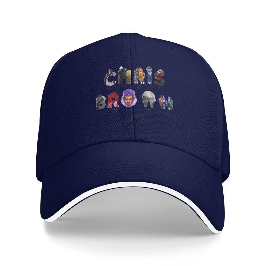 Chris Baseball Cap Browns Breezy Bowl XX Tour UnisexTeens Print Hip Hop Hats Spring Trendy Kpop Rock Sunscreen Baseball Caps