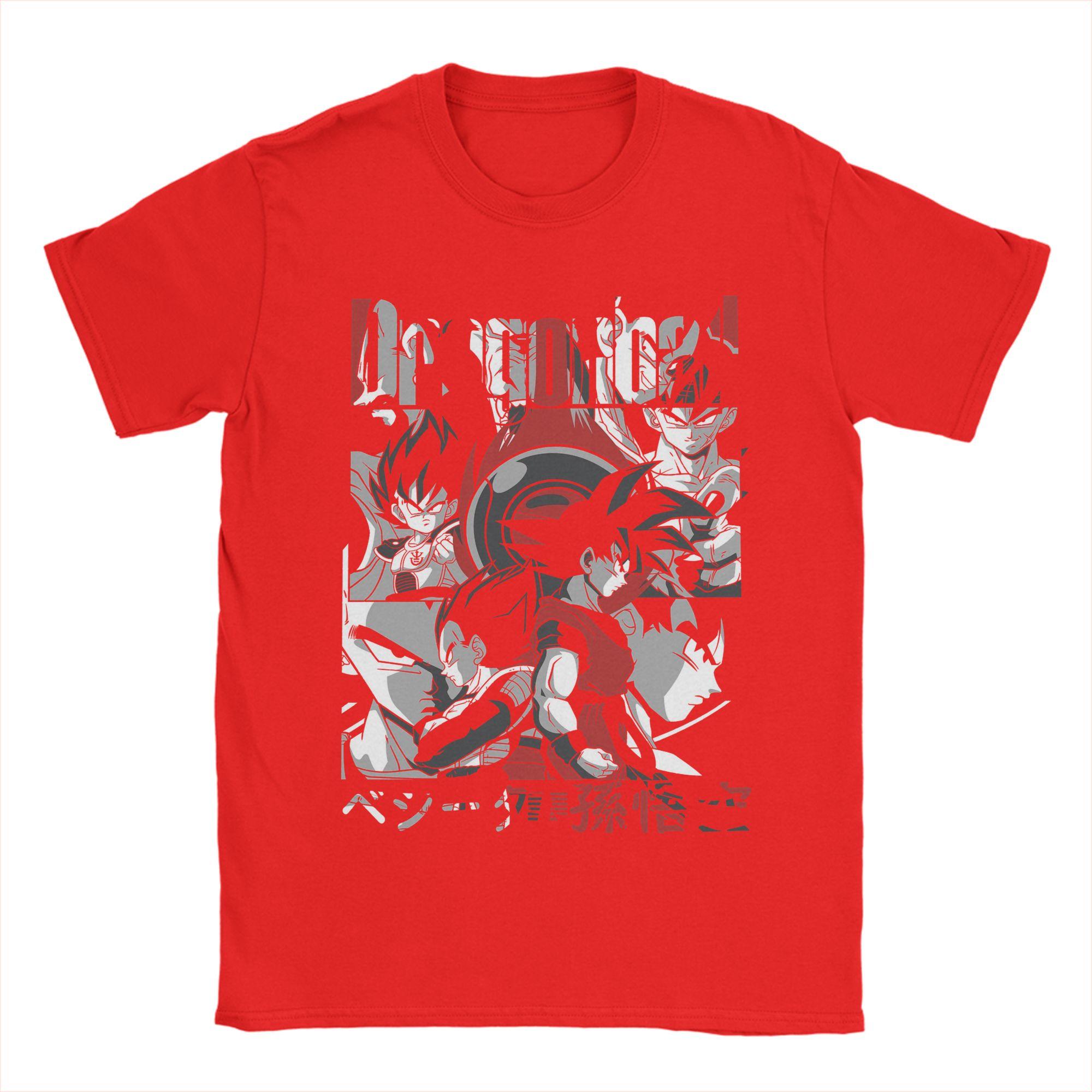 Dragon Ball Son Goku Anime Unisex Women T Shirts  Awesome Tees Short Sleeve Crewneck TShirt Pure Cotton Adult Clothes S