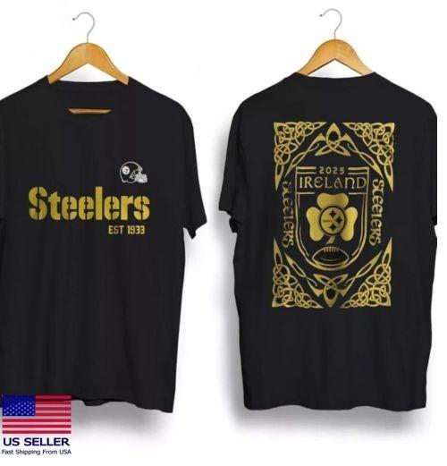

SALE OFF Pittsburgh Steeler 2025 Ireland Heritage Shirt S3XL Unisex T-Shirt S