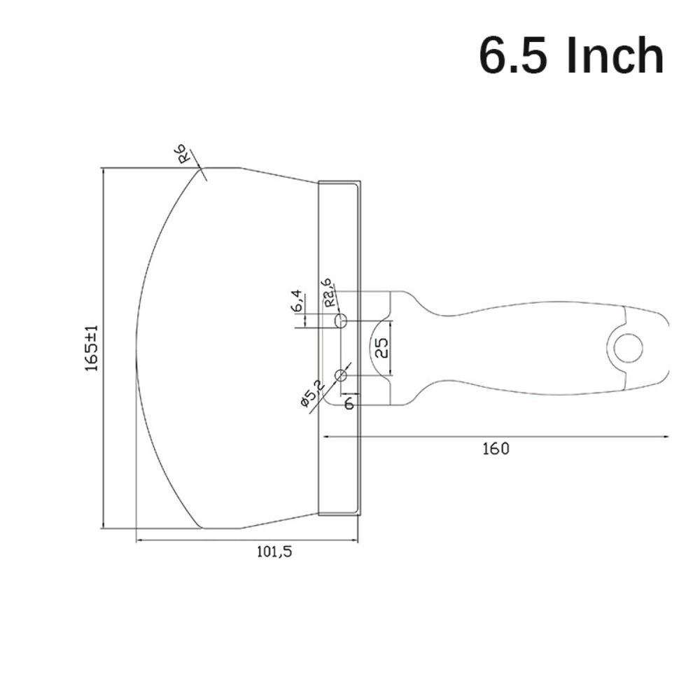 Stainless Steel Paint Scraper 6.5/7 Inch Multi-Purpose Scraper Putty Knife  Wallpaper Removal