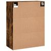 Wall Mounted Cabinet in Smoked Oak Finish 69.5 x 34 x 90 cm