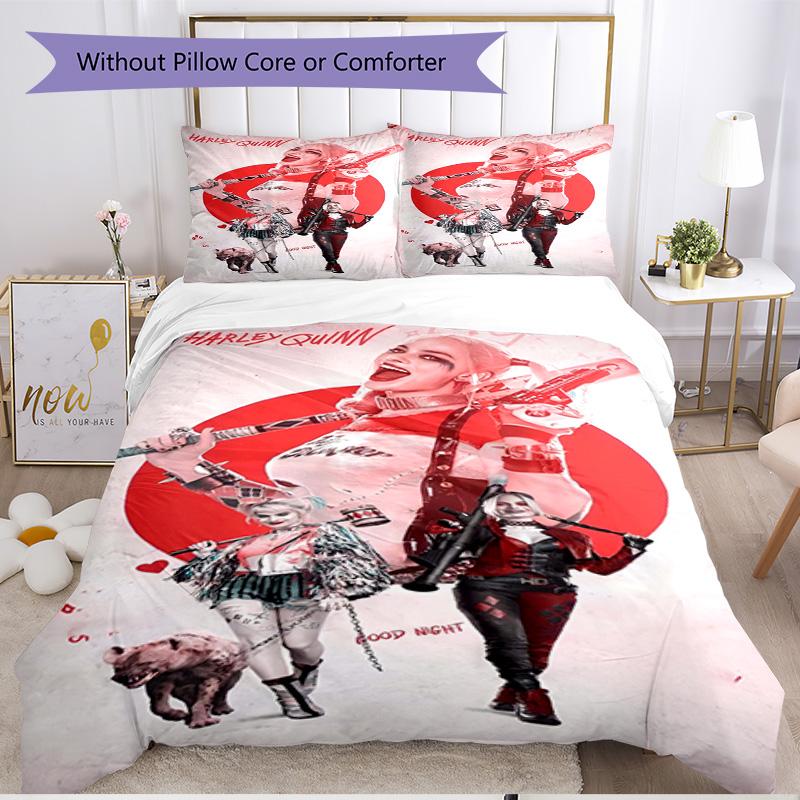 3pcs Duvet Cover Set (1*Duvet Cover + 2*Pillowcase, Without Core), Superhero Print Soft All‑Season Bedding Set, Home Bedroom Decor Gift