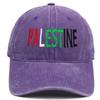 New Embroidered Palestine Vintage Washed Baseball Cap Outdoor Unisex Adjustable Snapback Trucker Hat Fashion for Women Dad Hats
