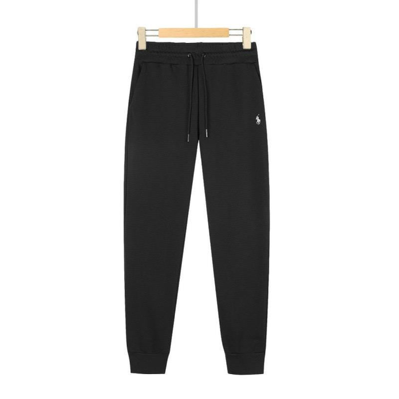 American Embroidery Sweatpants Men's Fashion Cotton Loose Elastic Waist Drawstring Casual Sport Pants