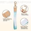Wrist Strap 160mm Braided Strap with Gold for Car ID Azure Blue [uxcell] Keychain, Buckle, Unisex, Keys, Cards, Wallets,