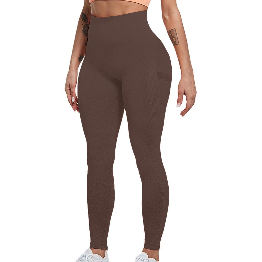 Colanti Fitness High Waist Push Up Yoga Leggings, Elastic Color M, Aerobic Jogging Sports Pants