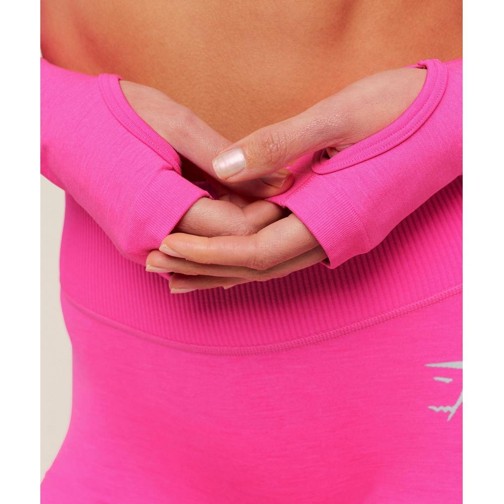 Gymshark Interval Seamless Shrug Electric Pink B5c8d Kdfy