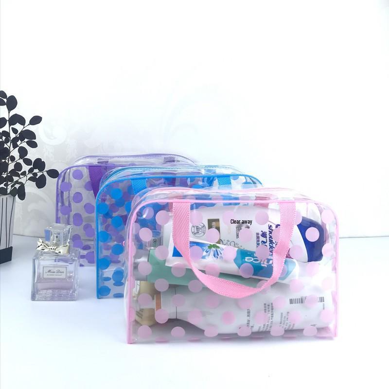Waterproof PVC Transparent Toiletry and Cosmetics Travel Organizer Bag