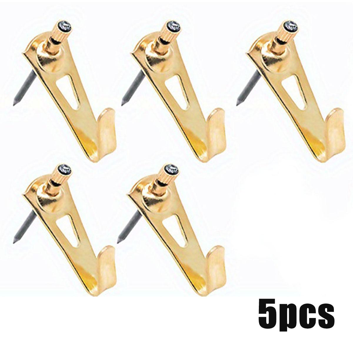 

Professional Picture Hangers Set, Art Hangers, Padded, Brass, Reusable Picture Hooks,Gold,Multiple Specifications to Choose from