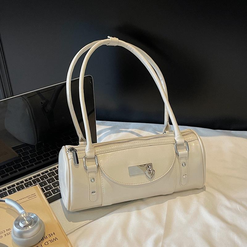 Niche bowling handbag women's 2025 summer new fashion simple Spice girl commuter shoulder messenger women's bag