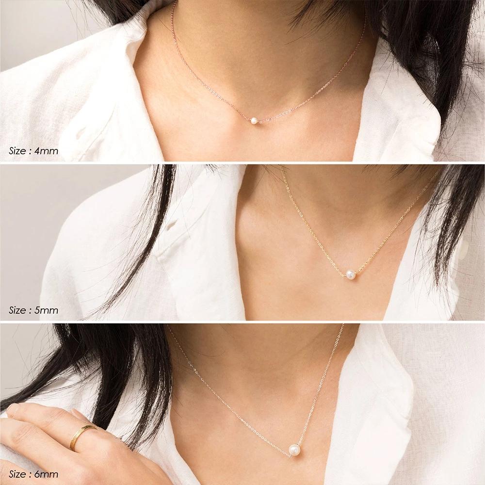 E-Manco Chain Choker Necklace Stainless Steel Gold Woman Minimalist Fashion Jewelry Classic Pearl Choker Necklace for Women