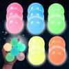 SALUDABLE Sticky Squeeze Stress Time Glowing Sticky Color Balls Colors X 3 of Balls, Balls, Relief, Killer, (5 Each, 15-Pack)