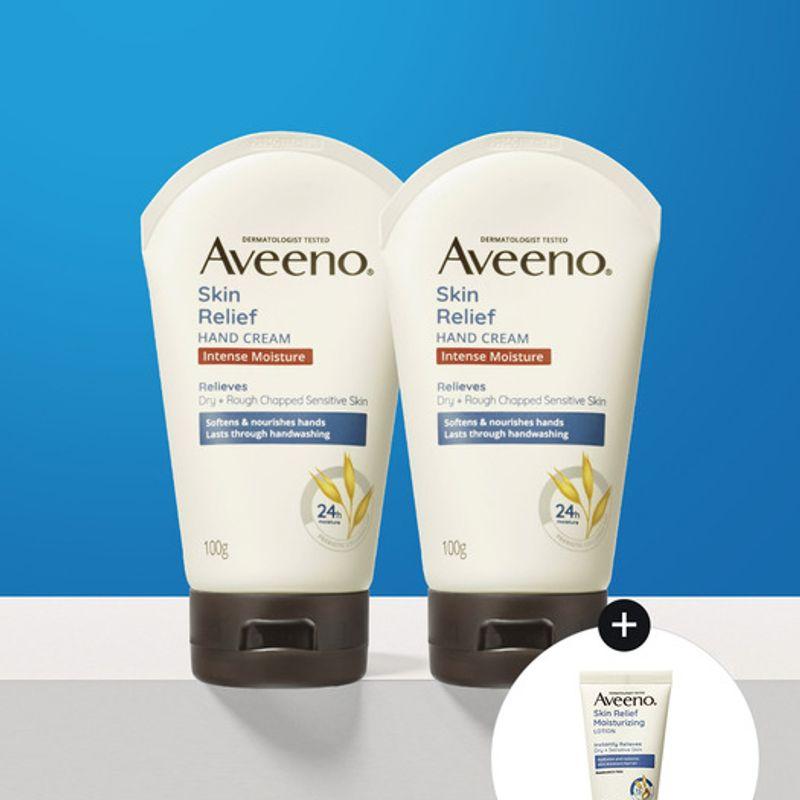 Aveeno [Skin Relief Lotion 30g] Aveeno Skin Relief Hand Cream 100gx2 (A Skin Relief Hand Cream 100gx2)