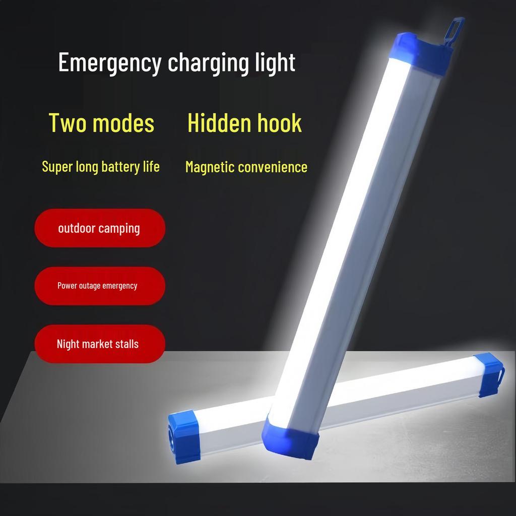 USB Rechargeable LED Emergency Tube: Magnetic Suspension for Home, Camping, and Market Lighting