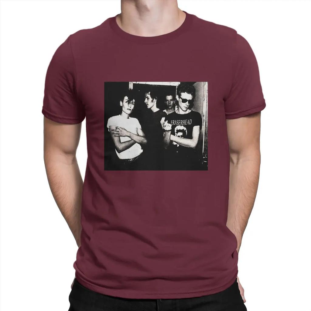 Maglietta da Uomo Band Rock Post Punk Britannica Bauhaus Vestiti in Puro Cotone Magliette Uniche a Manica Corta Girocollo Nuovi Arrivi Magliette