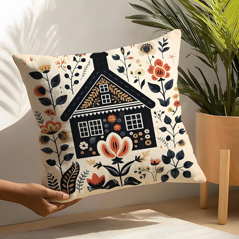 3 Blue Bird Home Decor Print Pillow Case Home Living Room Decoration Linen Pillowcover Pillow Cases Cushion Cover