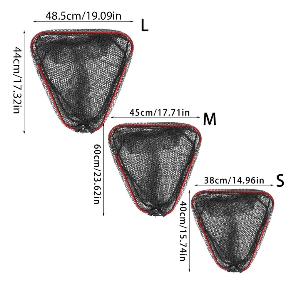 Foldable Net Head Replacement Aluminum Net Outdoor Landing Net Head Freshwater Saltwater Fishing Tools Fishing Net Head