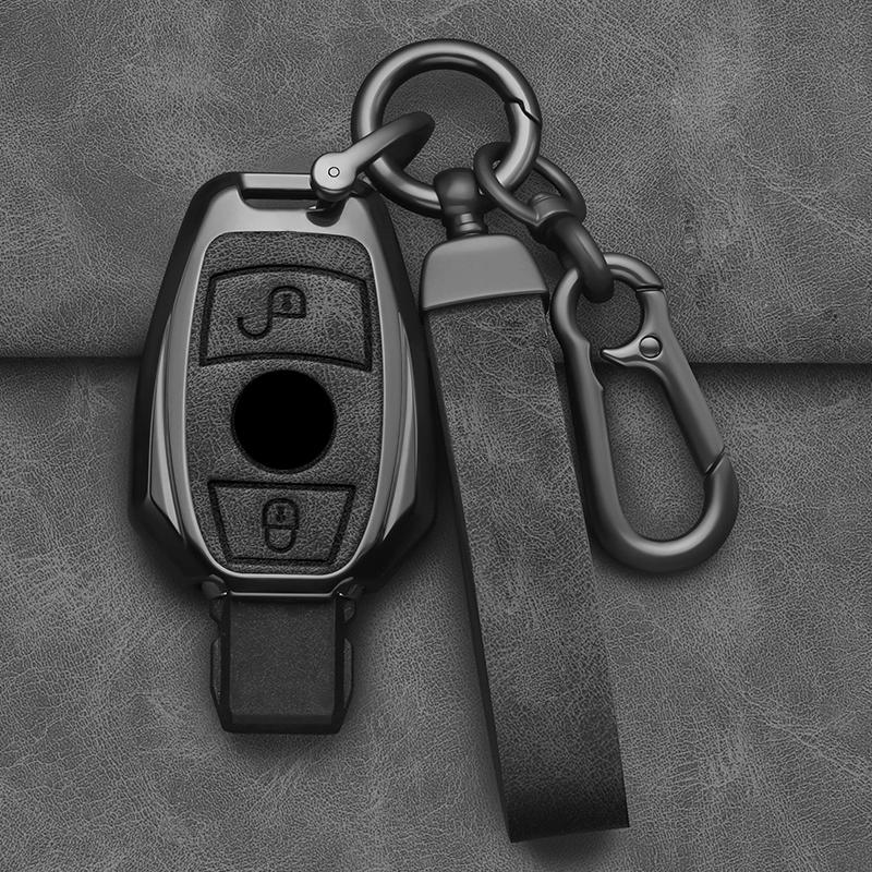 2 3 Buttons Alloy Style Car Key Case Cover Shell Fob For Mercedes Benz A B C E Class Gls Gla Glk Glc Cls Cla W204 W205 W212 W463